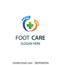 Foot care logo images illustration design