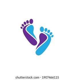 Foot care logo images illustration design