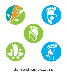 Foot care logo images illustration design
