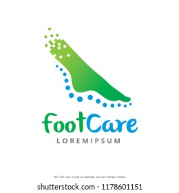 Foot Care Logo Template Design Vector, Emblem, Concept Design, Creative Symbol, Icon