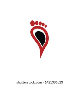 Foot Care Logo Template Design Vector, Emblem, Design Concept, Creative Symbol, Icon
