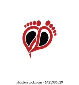 Foot Care Logo Template Design Vector, Emblem, Design Concept, Creative Symbol, Icon