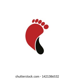 Foot Care Logo Template Design Vector, Emblem, Design Concept, Creative Symbol, Icon