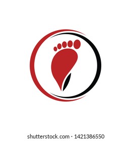 Foot Care Logo Template Design Vector, Emblem, Design Concept, Creative Symbol, Icon