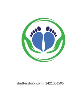 Foot Care Logo Template Design Vector, Emblem, Design Concept, Creative Symbol, Icon