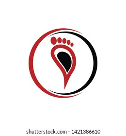 Foot Care Logo Template Design Vector, Emblem, Design Concept, Creative Symbol, Icon