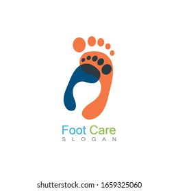 Foot Care Logo Template Design Vector, Emblem, Concept Design, Creative Symbol, Icon