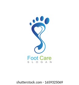 Foot Care Logo Template Design Vector, Emblem, Concept Design, Creative Symbol, Icon