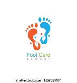 Foot Care Logo Template Design Vector, Emblem, Concept Design, Creative Symbol, Icon