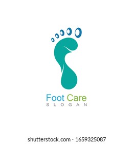 Foot Care Logo Template Design Vector, Emblem, Concept Design, Creative Symbol, Icon
