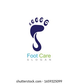 Foot Care Logo Template Design Vector, Emblem, Concept Design, Creative Symbol, Icon