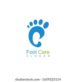 Foot Care Logo Template Design Vector, Emblem, Concept Design, Creative Symbol, Icon