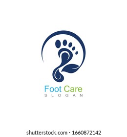 Foot Care Logo Template Design Vector, Emblem, Concept Design, Creative Symbol, Icon