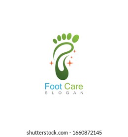 Foot Care Logo Template Design Vector, Emblem, Concept Design, Creative Symbol, Icon