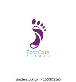 Foot Care Logo Template Design Vector, Emblem, Concept Design, Creative Symbol, Icon