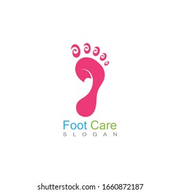 Foot Care Logo Template Design Vector, Emblem, Concept Design, Creative Symbol, Icon