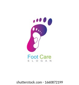Vector de diseño de plantillas de logotipo de Foot Care, Emblem, Diseño de Conceptos, Símbolo creativo, icono