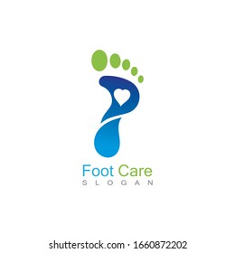 Foot Care Logo Template Design Vector, Emblem, Concept Design, Creative Symbol, Icon