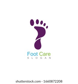 Foot Care Logo Template Design Vector, Emblem, Concept Design, Creative Symbol, Icon