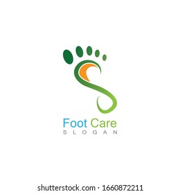 Foot Care Logo Template Design Vector, Emblem, Concept Design, Creative Symbol, Icon