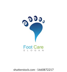 Foot Care Logo Template Design Vector, Emblem, Concept Design, Creative Symbol, Icon