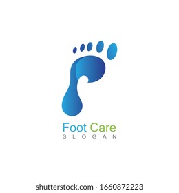 Foot Care Logo Template Design Vector, Emblem, Concept Design, Creative Symbol, Icon