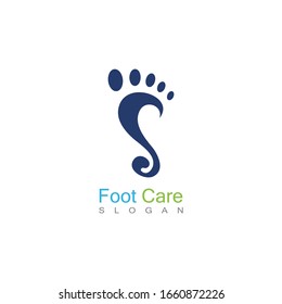Foot Care Logo Template Design Vector, Emblem, Concept Design, Creative Symbol, Icon