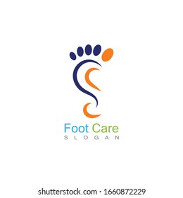 Foot Care Logo Template Design Vector, Emblem, Concept Design, Creative Symbol, Icon