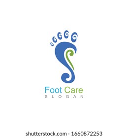 Foot Care Logo Template Design Vector, Emblem, Concept Design, Creative Symbol, Icon