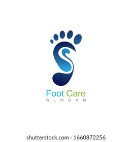 Foot Care Logo Template Design Vector, Emblem, Concept Design, Creative Symbol, Icon