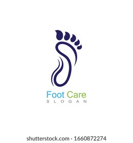 Vector de diseño de plantillas de logotipo de Foot Care, Emblem, Diseño de Conceptos, Símbolo creativo, icono