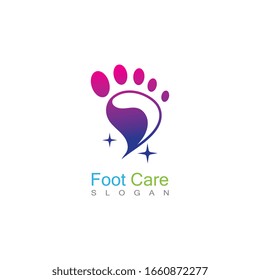 Foot Care Logo Template Design Vector, Emblem, Concept Design, Creative Symbol, Icon