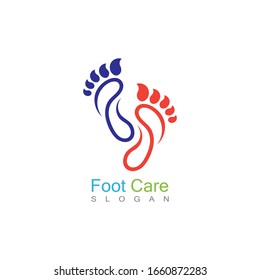 Foot Care Logo Template Design Vector, Emblem, Concept Design, Creative Symbol, Icon
