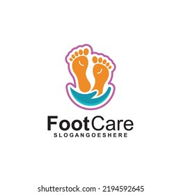 Foot Care Logo Template Design Vector. Design concept for Foot care, health service and business