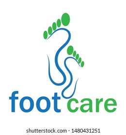 foot and care logo template vector icon