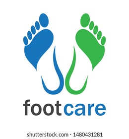 foot and care logo template vector icon
