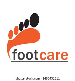 foot and care logo template vector icon