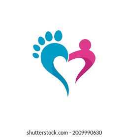 foot Care Logo Template vector icon illustration design
