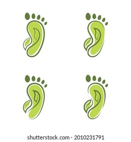 diseño de imagen de icono de la plantilla de logotipo de cuidado de pies