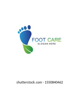 Foot care logo vector design template 