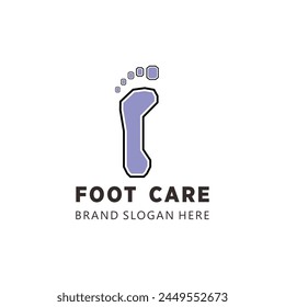 foot care podiatri logo with simple design premium design