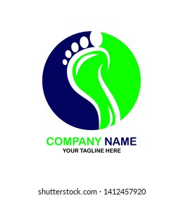Foot care vector logo design. Foot health logo design template. Health care symbol.