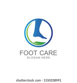 Foot care Vector logo design template