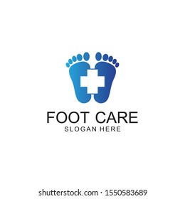 Foot care Vector logo design template