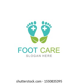 Foot care Vector logo design template