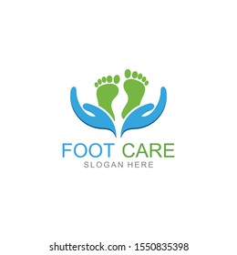 Foot care Vector logo design template