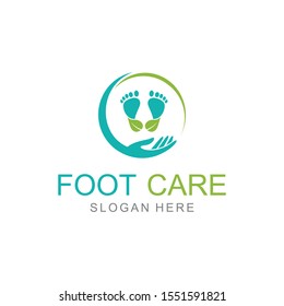 Foot care Vector logo design template