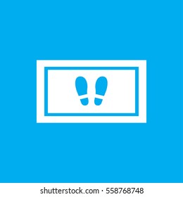 foot carpet icon illustration isolated vector sign symbol