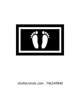 foot carpet icon illustration isolated vector sign symbol