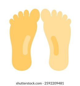 foot colorful flat style icon